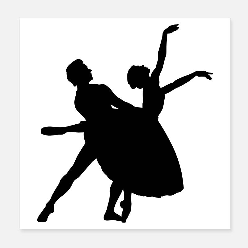 Ballett Poster 20x20 cm