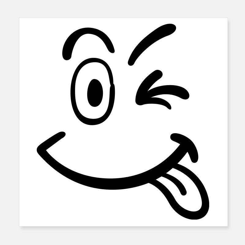 smiley Poster 20x20 cm