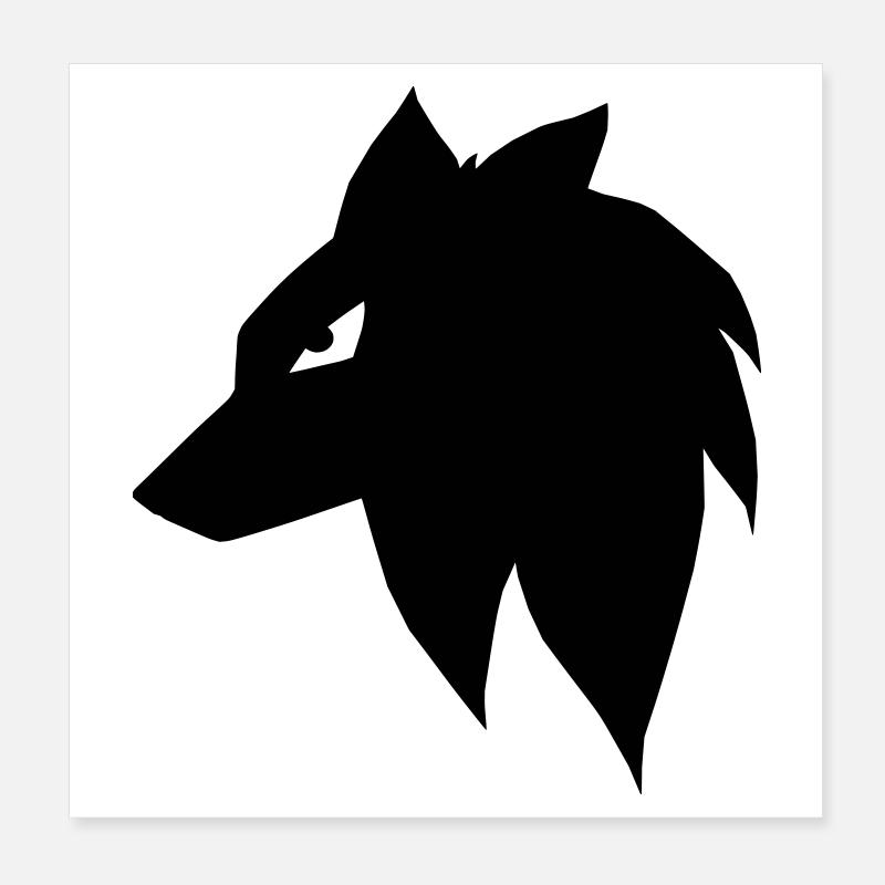 Loup Manga Poster 20 x 20 cm