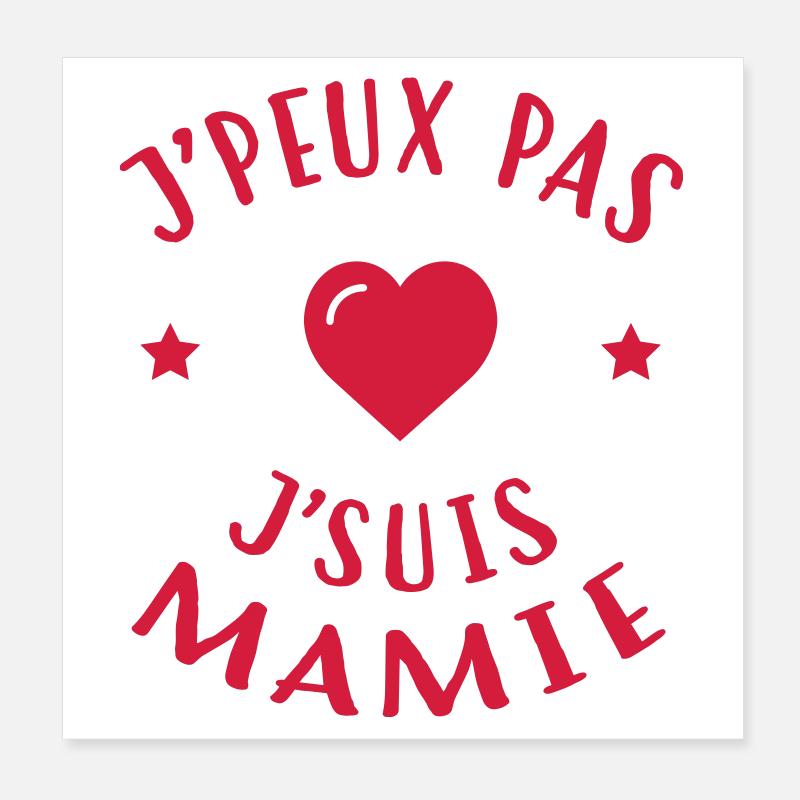 Großmütter / Oma / Mami / Großmutter / Mamy Poster 20x20 cm