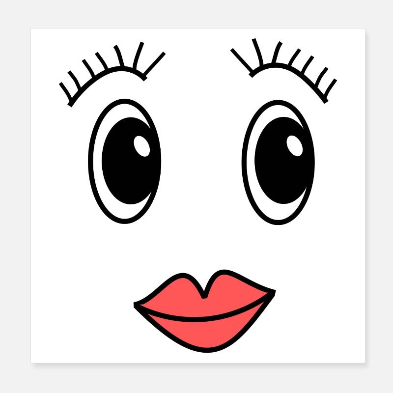 Visage Poster 20 x 20 cm