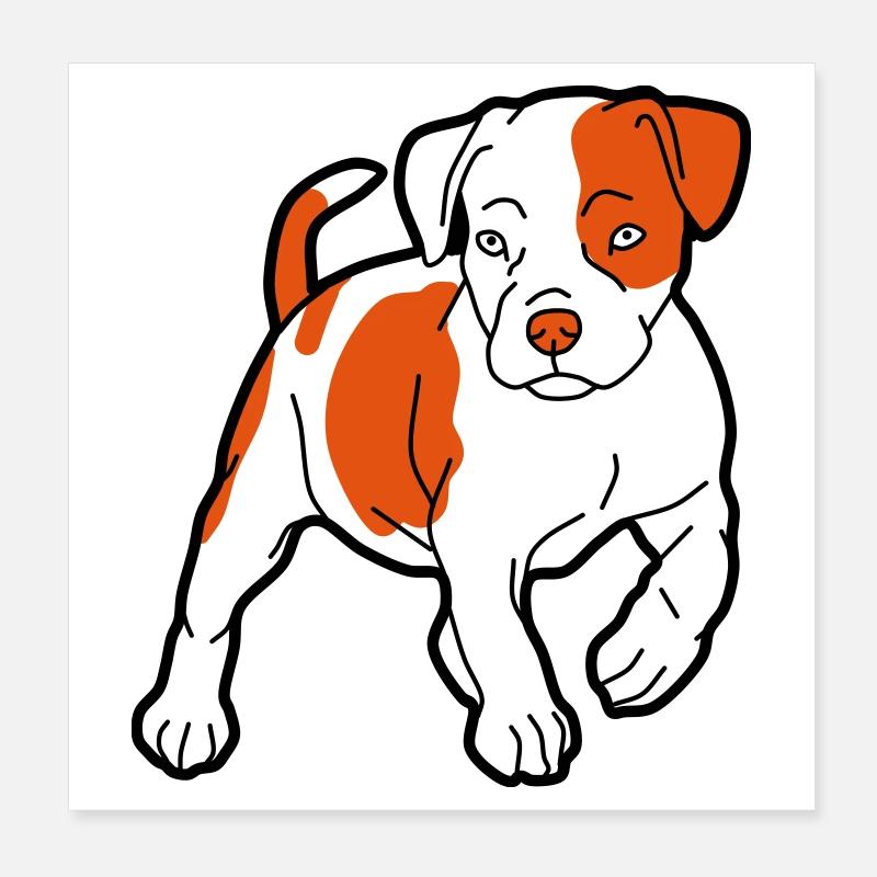 American Staffordshire Terrier Poster 20 x 20 cm