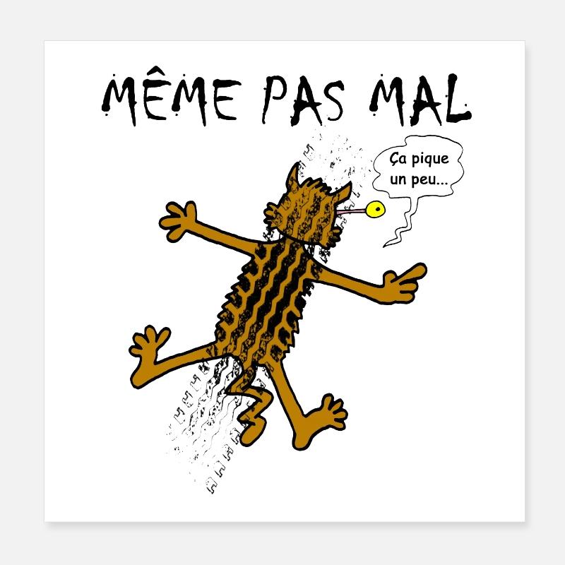 Même pas mal ! Poster 20 x 20 cm
