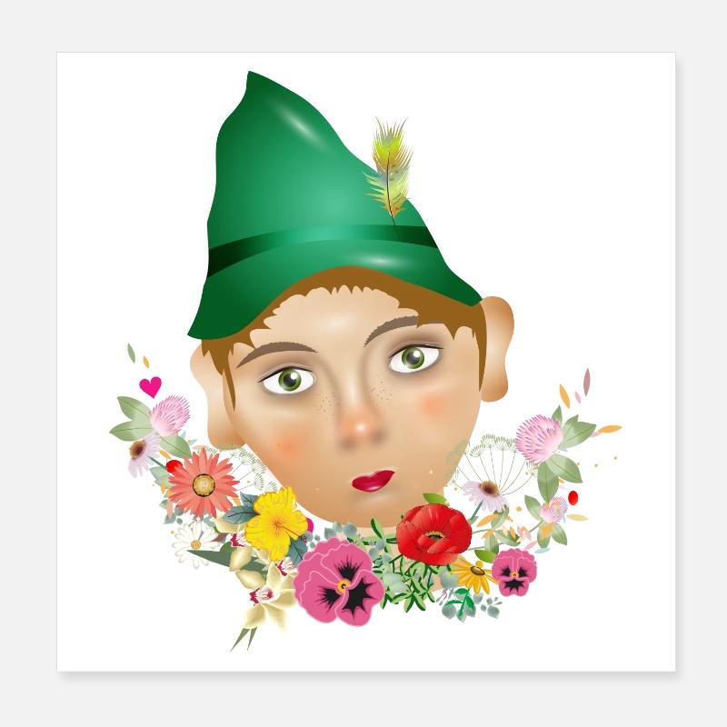 Le Seppel ou Seppl comme portrait de poupée Poster 20 x 20 cm