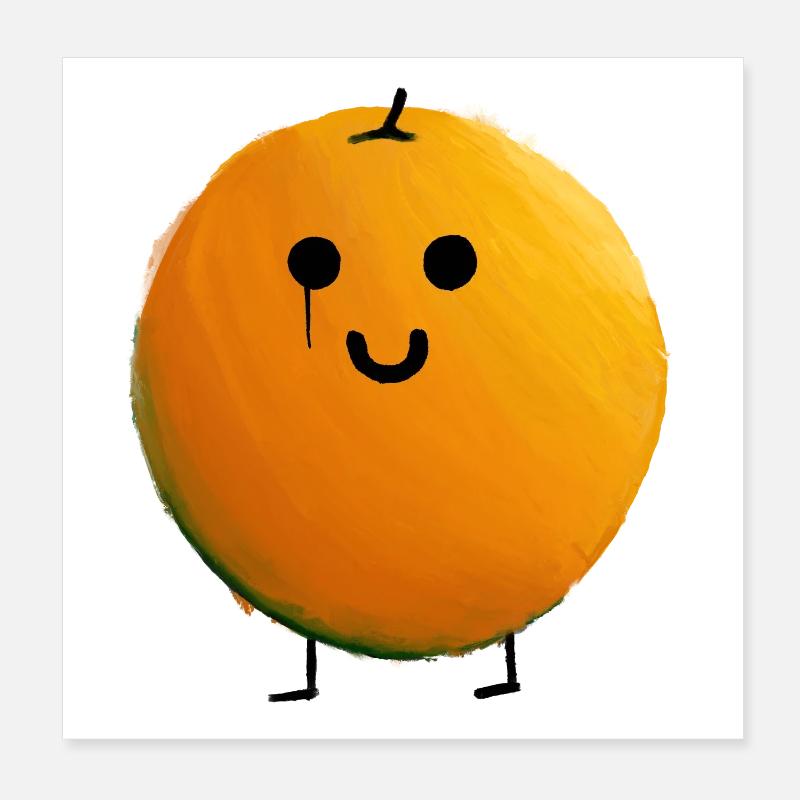 Orange Poster 20x20 cm