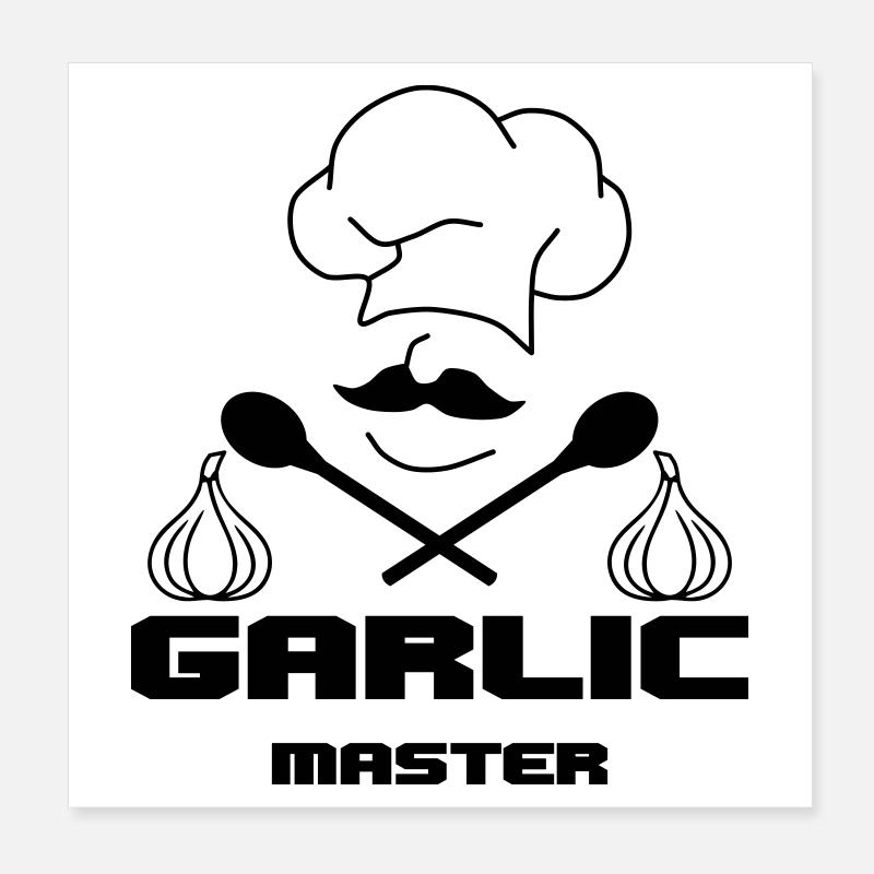 Garlic Master Poster 20x20 cm