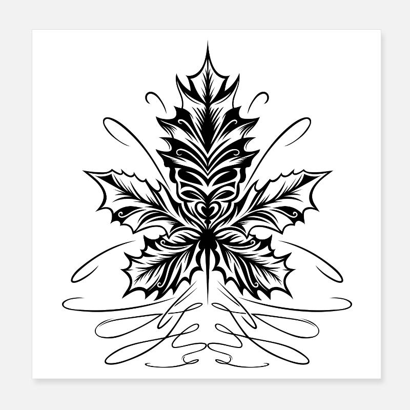 Feuille D’érable, Feuille, Feuillage, Automne Poster 20 x 20 cm