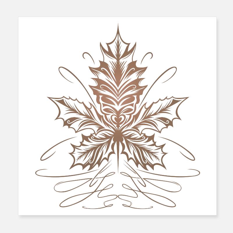 Feuille D’érable, Feuille, Feuillage, Automne Poster 20 x 20 cm