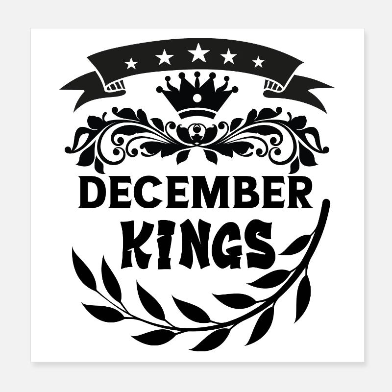 december kings Poster 20 x 20 cm