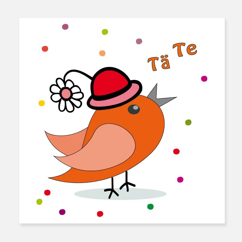 Carnaval Carnaval Confettis Poster 20 x 20 cm