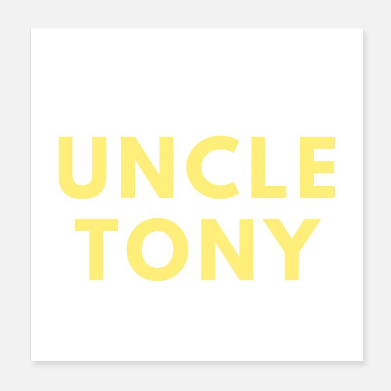 Oncle Tony Poster 20 x 20 cm