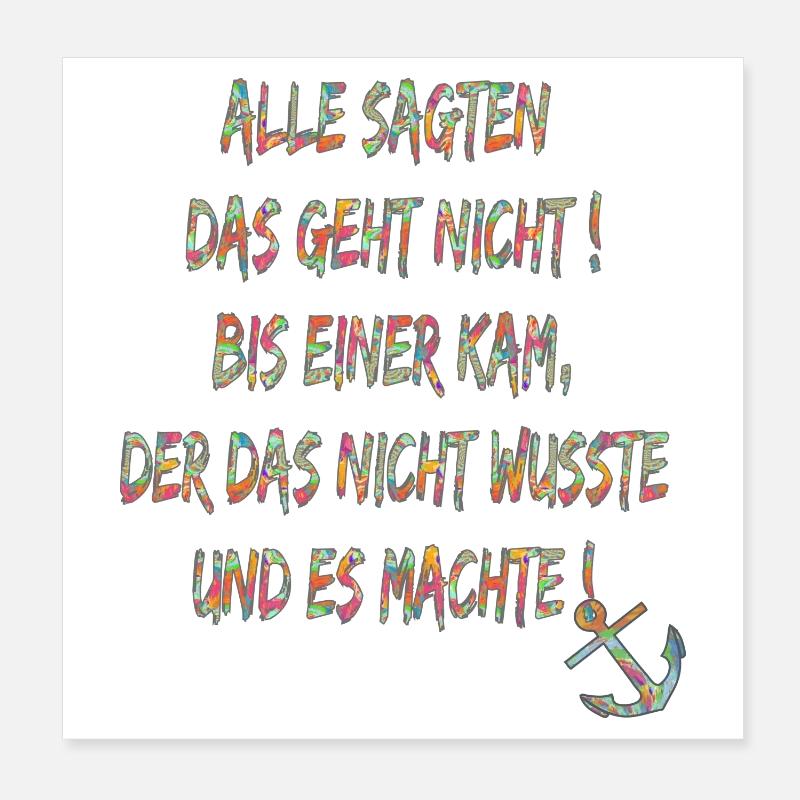 115691064 148764531 Saying Goes Anchor Poster 8" x 8" (20x20 cm)