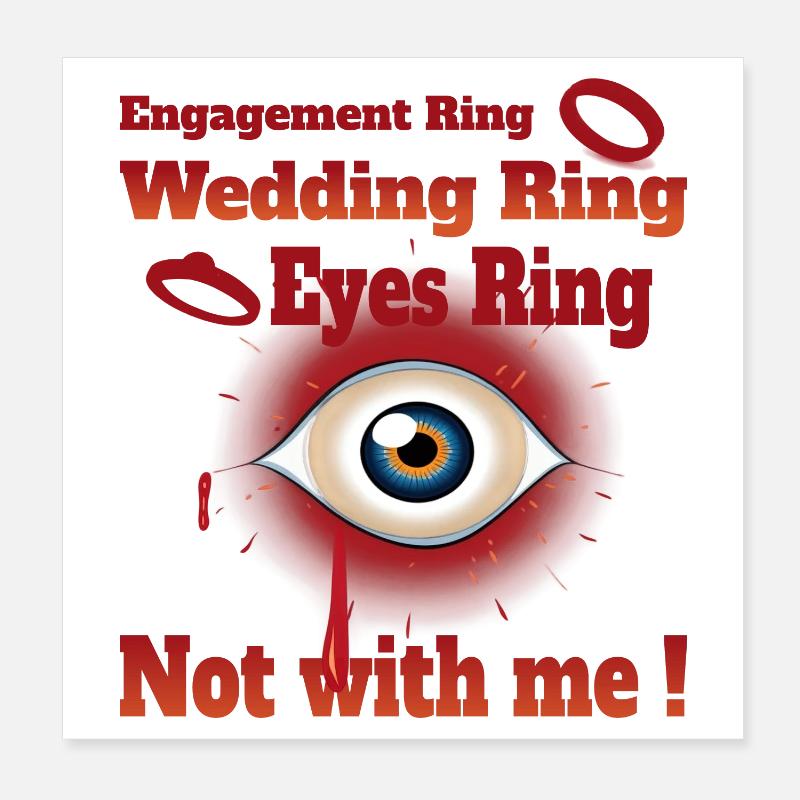 Single Leben Poster 20x20 cm