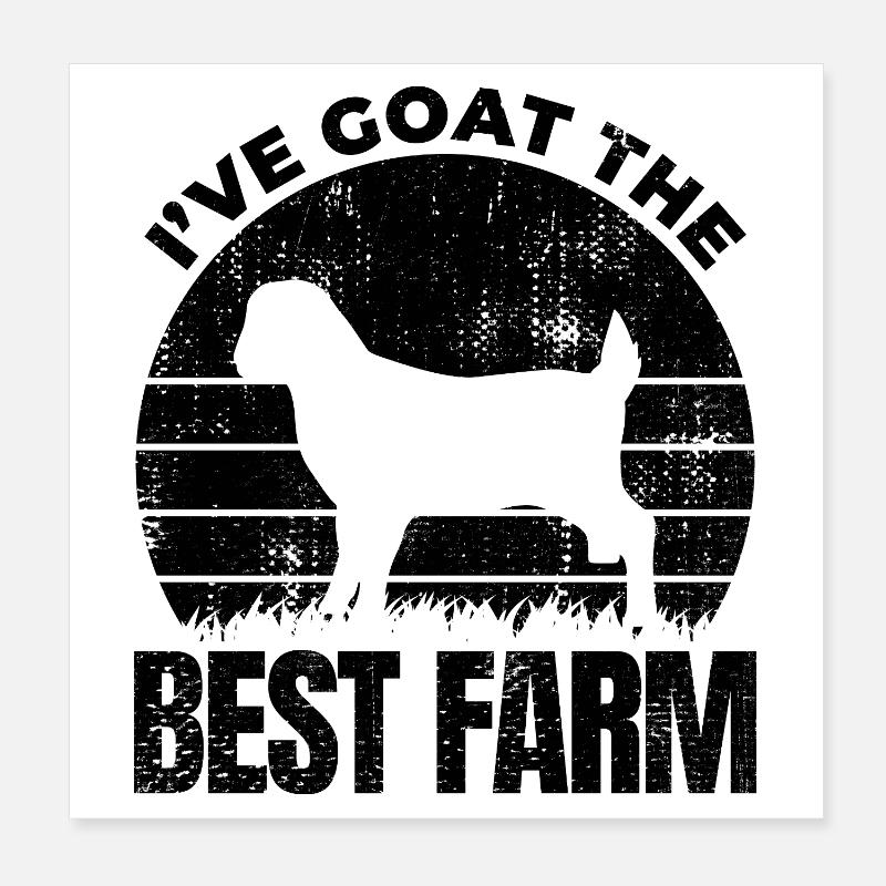 Farmer Quote Poster 8" x 8" (20x20 cm)