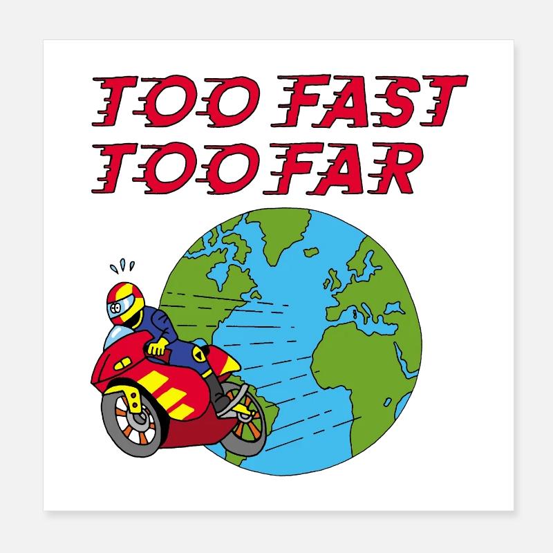 Le motard Poster 20 x 20 cm