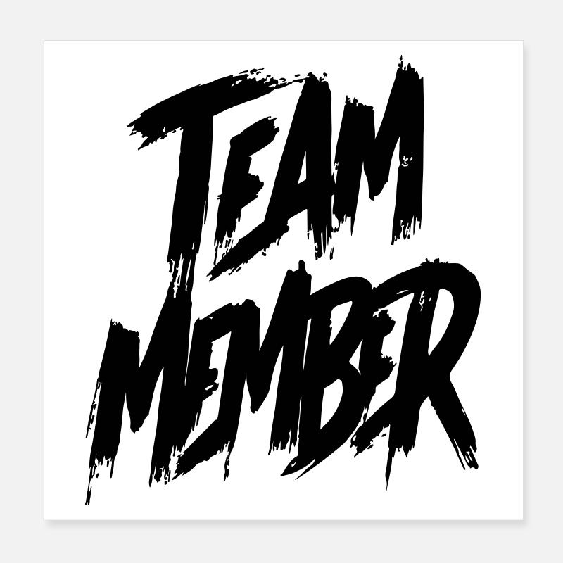 Team Member Poster 20x20 cm
