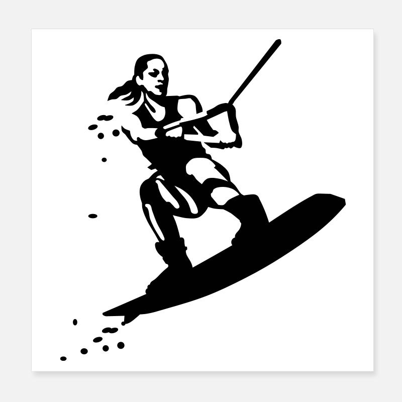 Wakeboarding Poster 20x20 cm