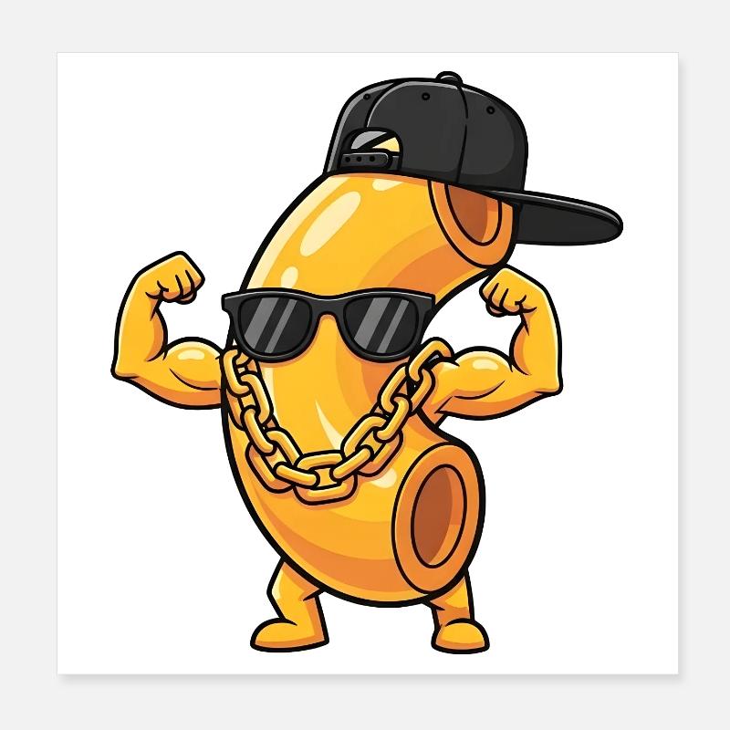 Mac n Cheese fun gift idea Poster 8" x 8" (20x20 cm)