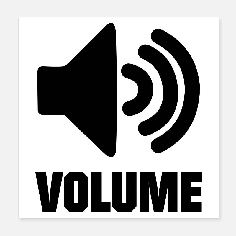 Bouton de volume Poster 20 x 20 cm