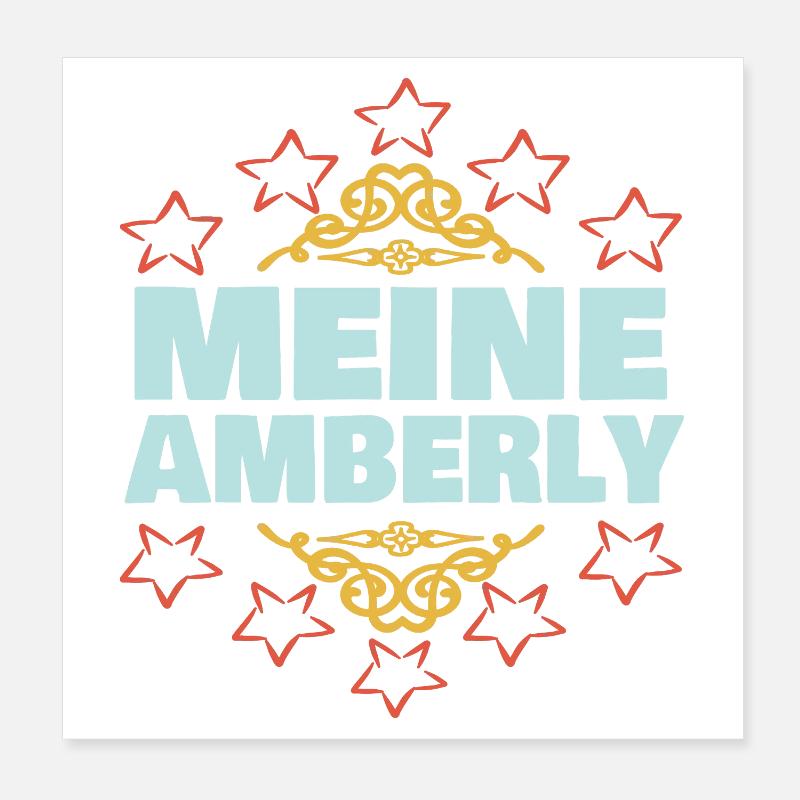 Maedchen Amberly Poster 20x20 cm