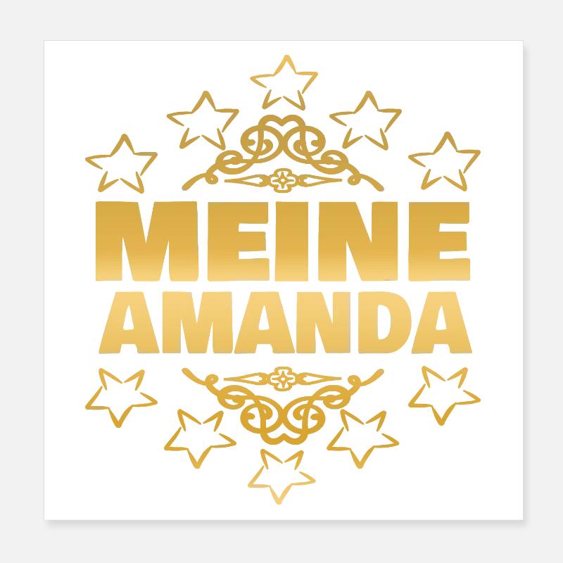 Amanda en épouse Poster 20 x 20 cm