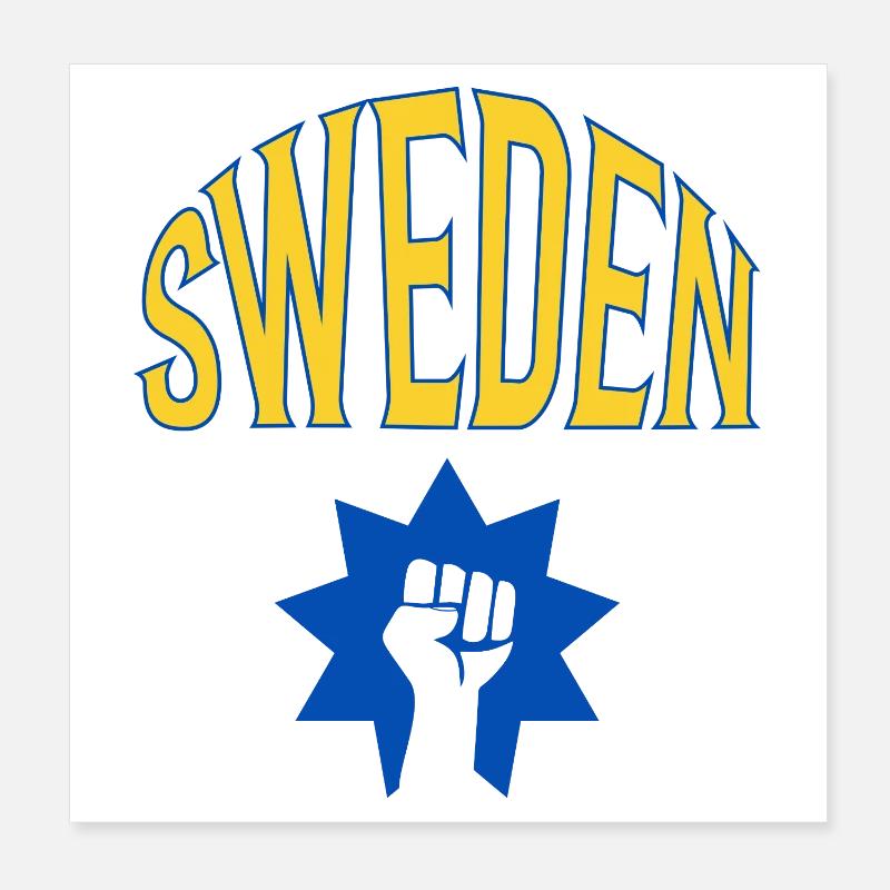 Suède Poster 20 x 20 cm