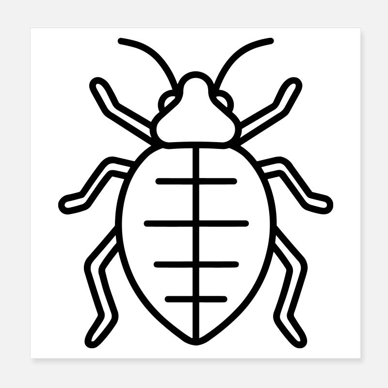 Aphid Poster 8" x 8" (20x20 cm)
