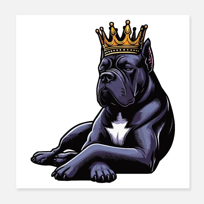 Canne Corso Cane Corsos Corso Hélic Corso Propriétaire Poster 20 x 20 cm