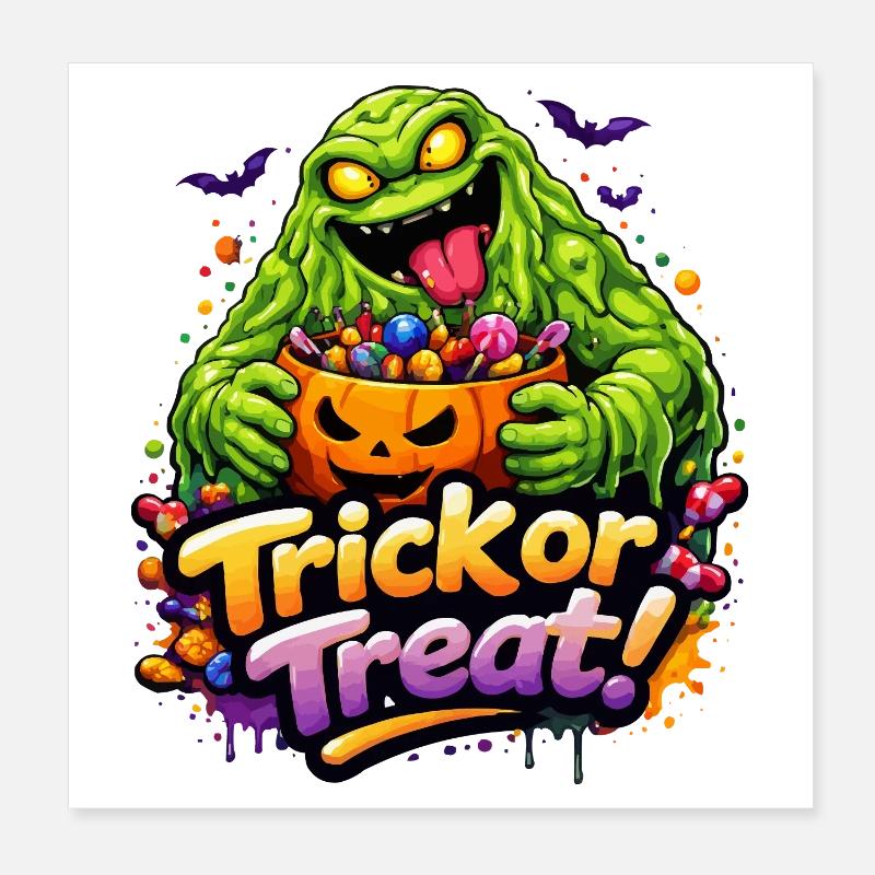 Monstre de boue Poster 20 x 20 cm