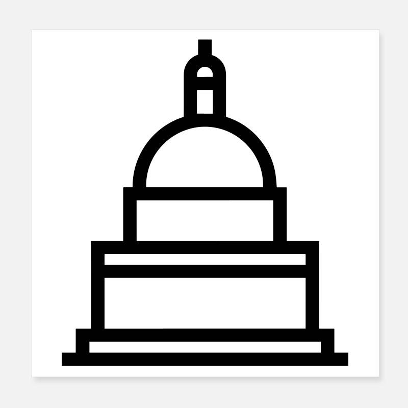 government Poster 8" x 8" (20x20 cm)