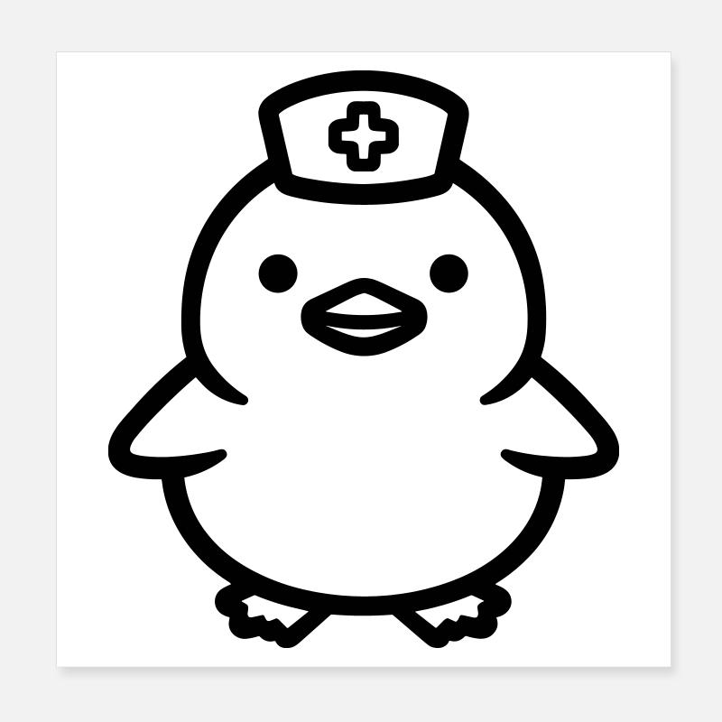 Krankenschwester Poster 20x20 cm