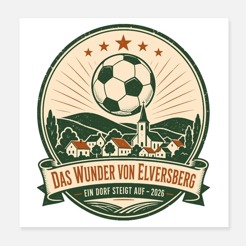 Das Wunder von Elversberg Poster 20x20 cm