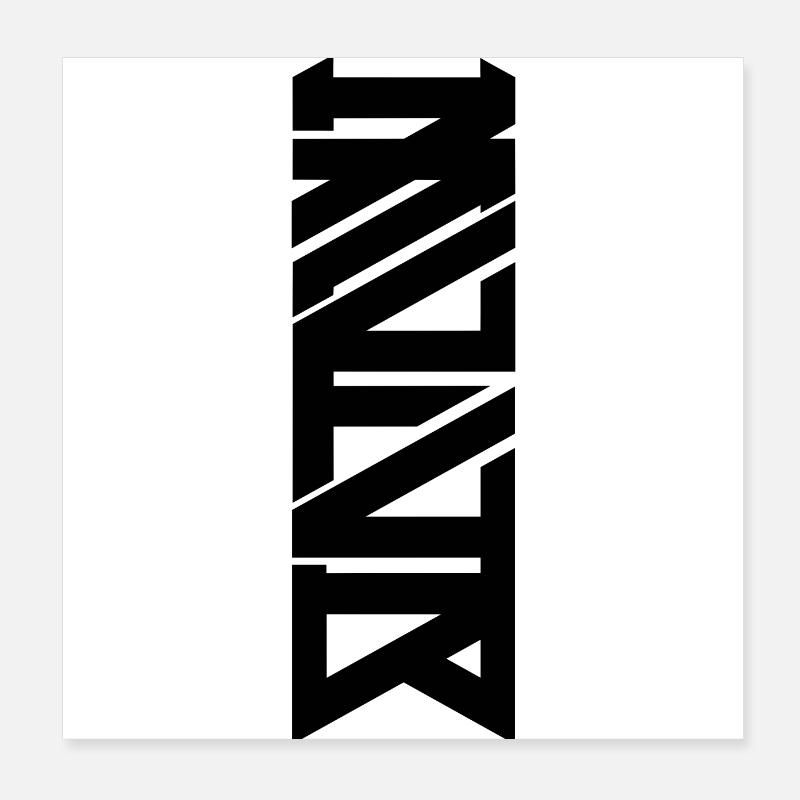 MVIVB LOGO 1 NERO Poster 20x20 cm