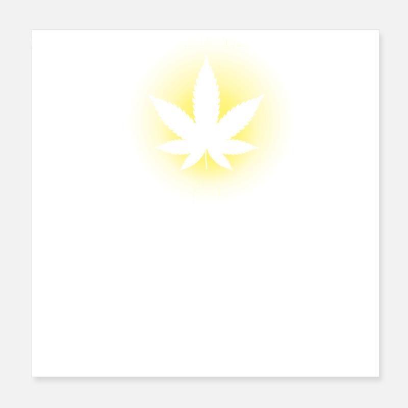 Jesus raucht Joint Geschenkidee Weed Gras Drogen Poster 20x20 cm