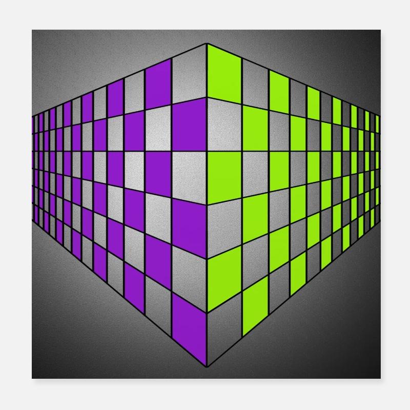 Art moderne - Poster 20 x 20 cm - blanc