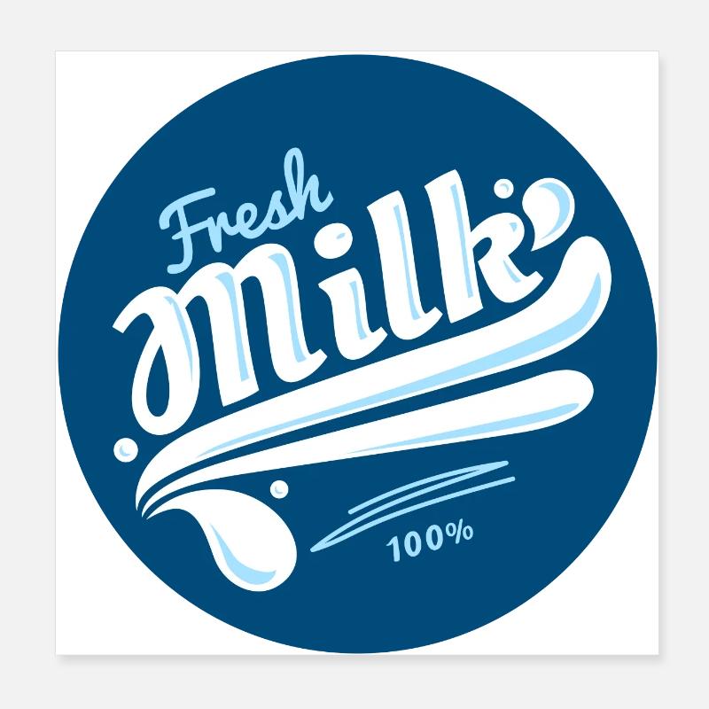 Fresh Milk Poster 8" x 8" (20x20 cm)