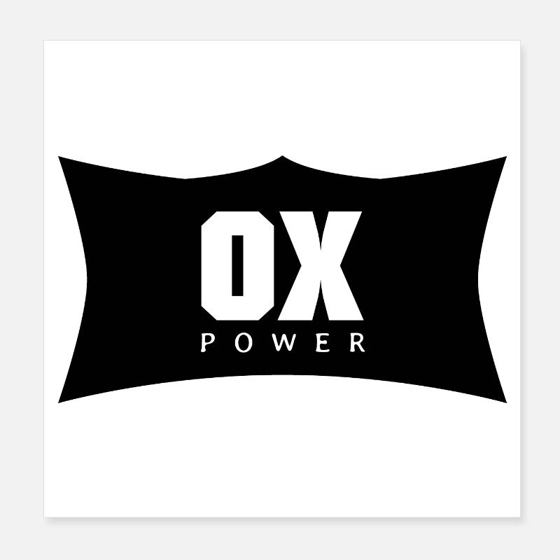 OX POWER (affiche) Poster 20 x 20 cm