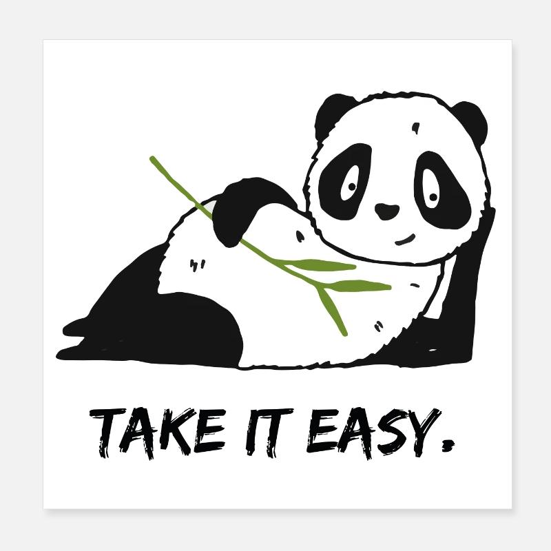 Take it easy. Poster 8" x 8" (20x20 cm)