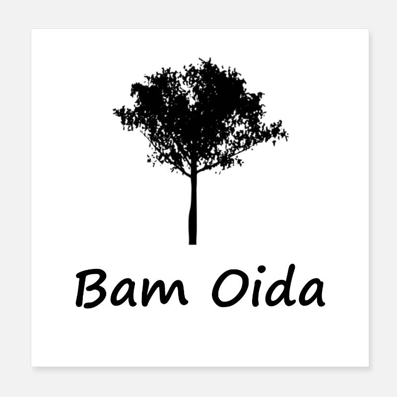 Bam oida Poster 20x20 cm