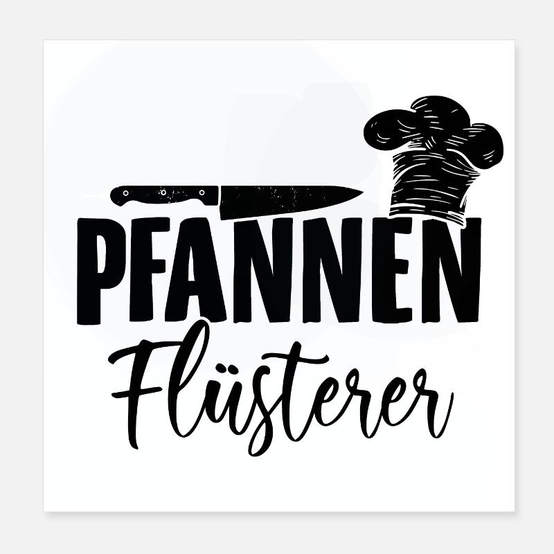 Kochen | Koch Köche Küchenchef Hobbykoch Geschenke Poster 20x20 cm