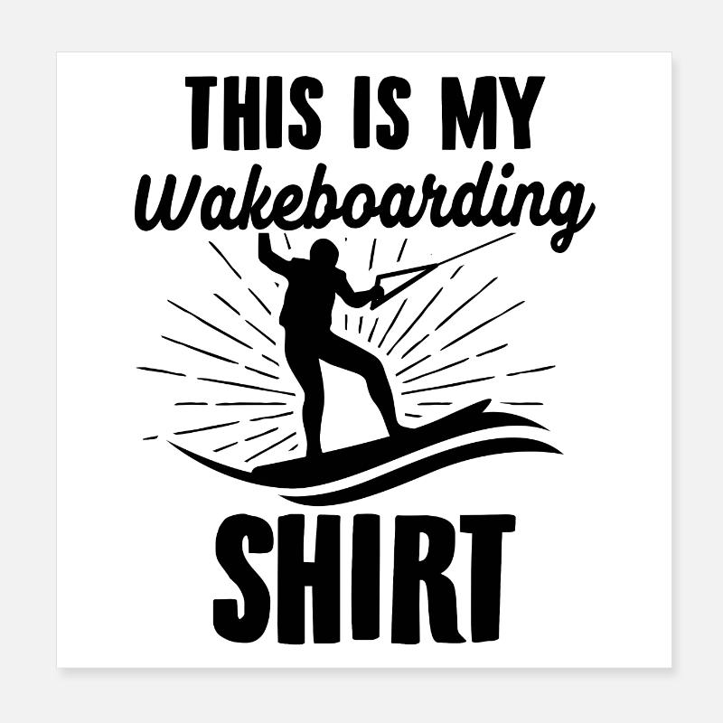 Wakeboarding | Wakeboard Wakeboarder Geschenkideen Poster 20x20 cm