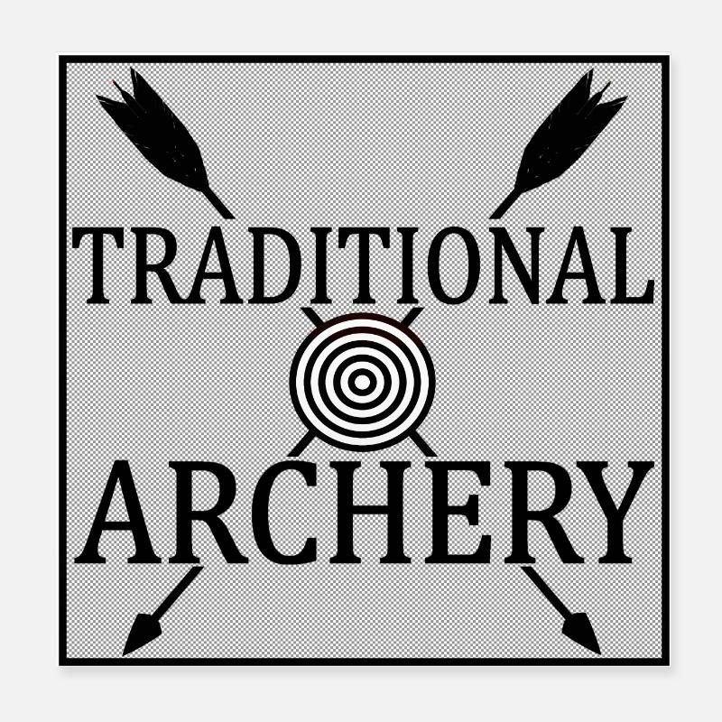 Traditional archery Poster 8" x 8" (20x20 cm)