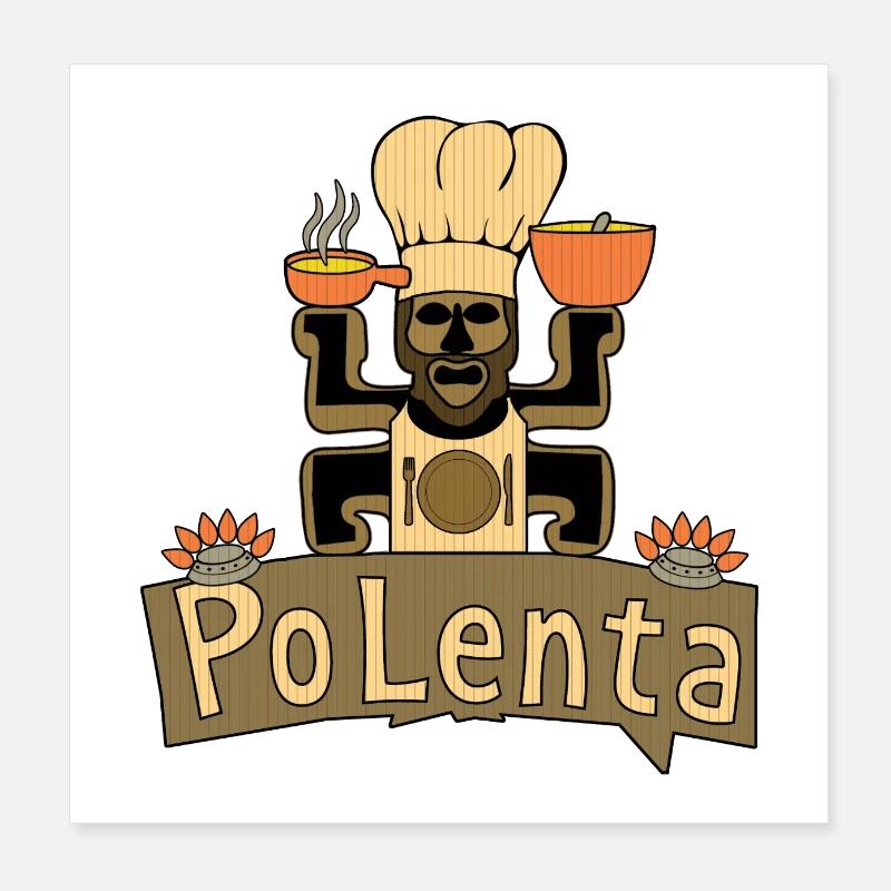 POLENTA Poster 8" x 8" (20x20 cm)