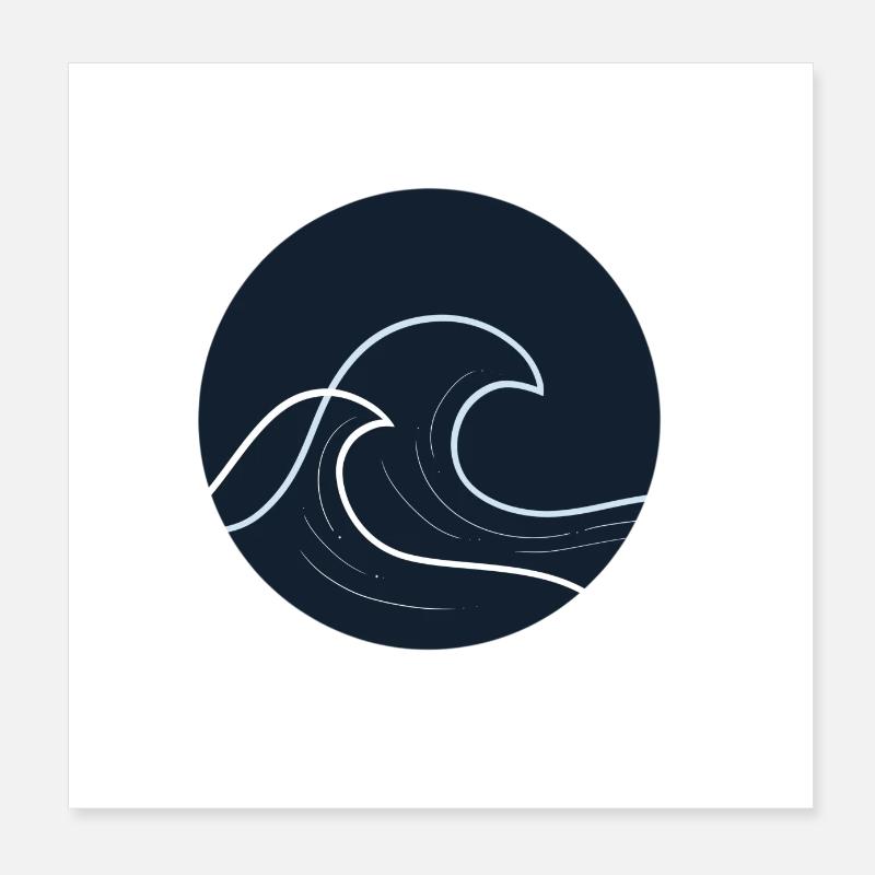 Ocean Poster 20x20 cm