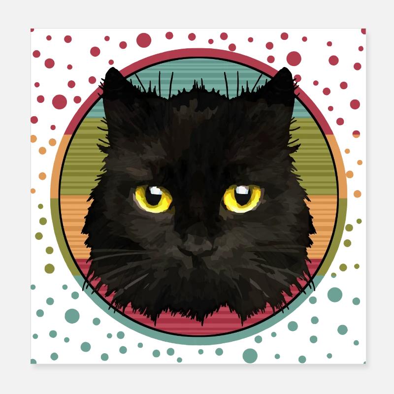 Katze Poster 20x20 cm