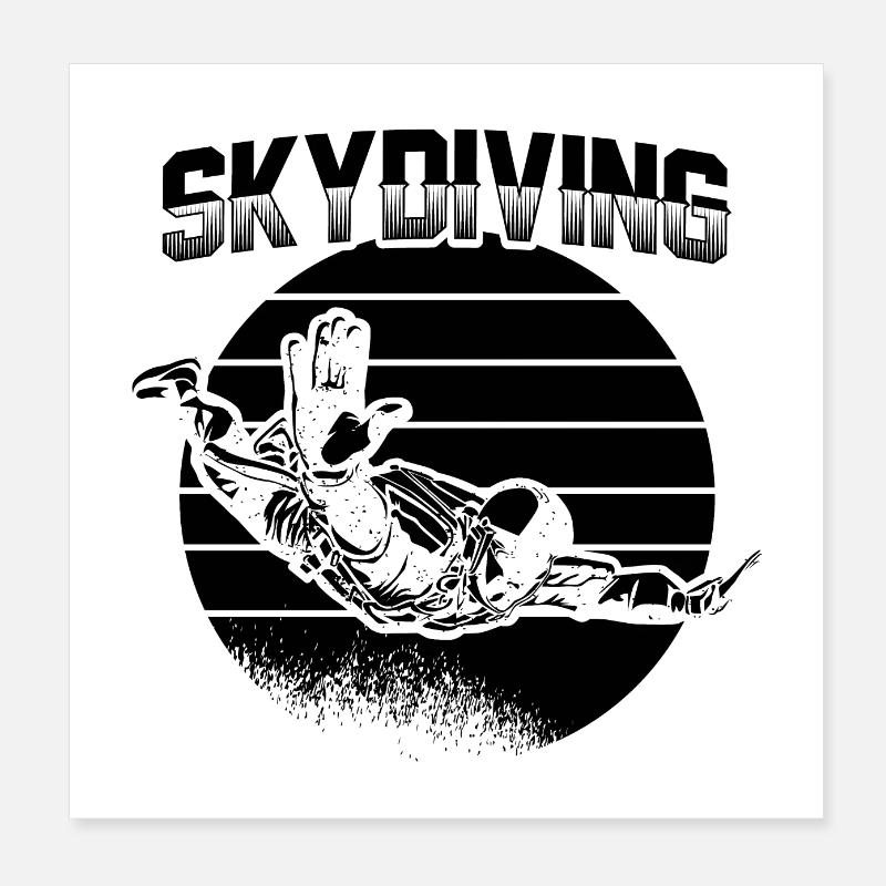 Skydive | Indoor Skydiving Skydiver Sport Geschenk Poster 20x20 cm