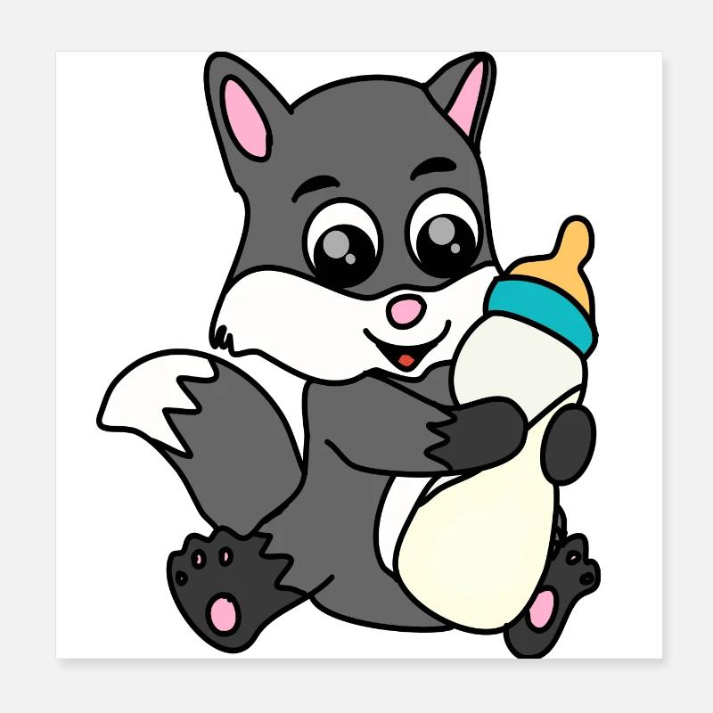 Loup Poster 20 x 20 cm