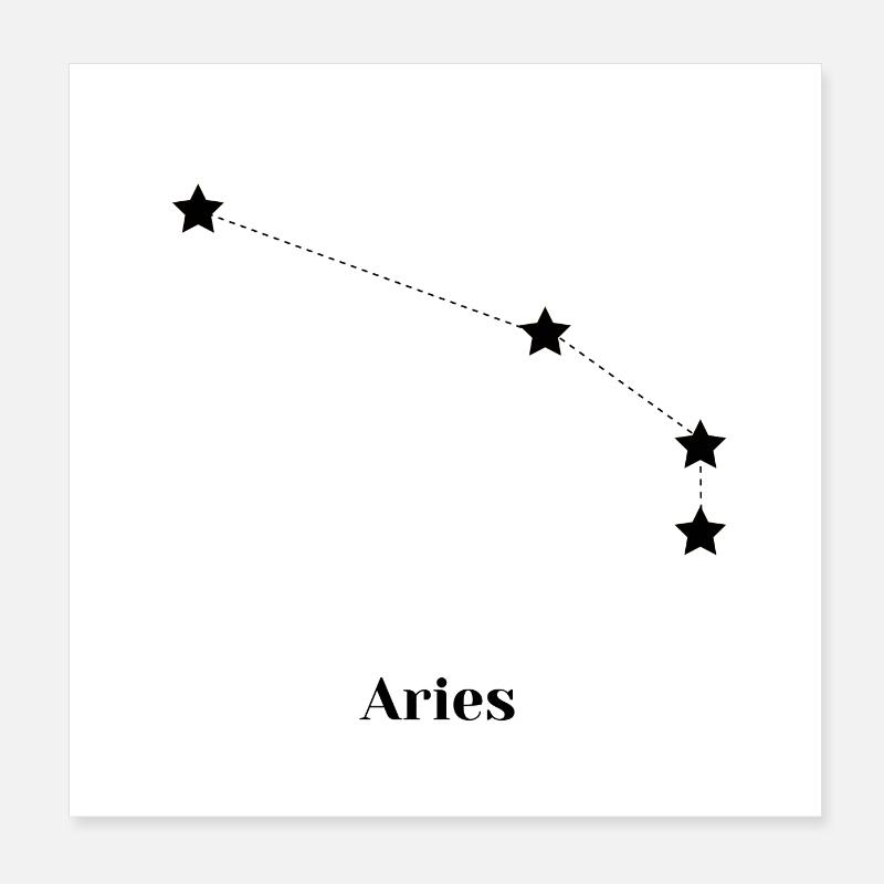 Widder, Widder Poster 20x20 cm