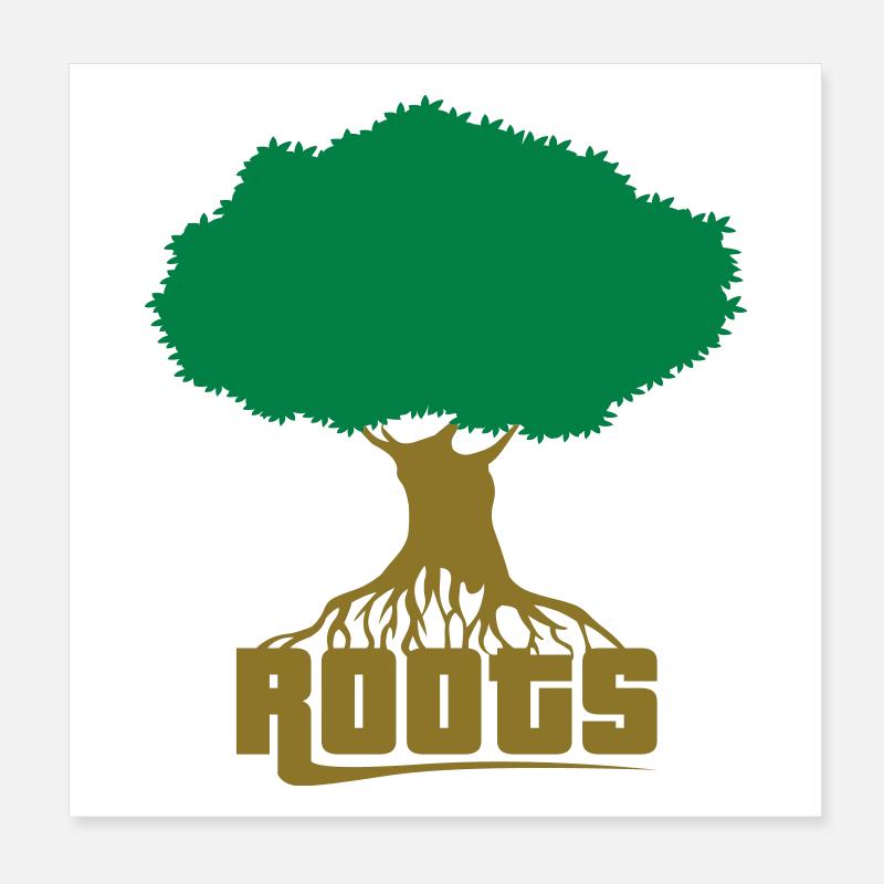 The roots flex Poster 8" x 8" (20x20 cm)