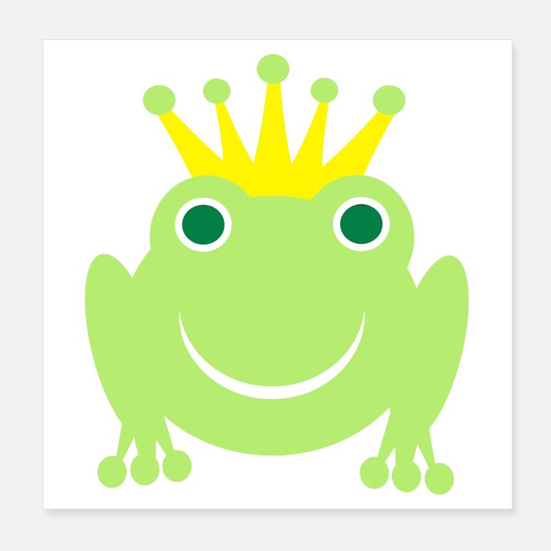 Roi grenouille Poster 20 x 20 cm